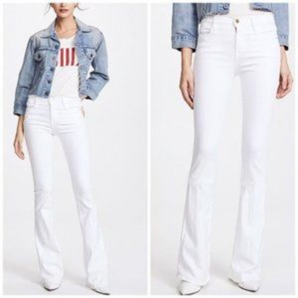 FRAME Le Hight Flare White Jeans  Size 29